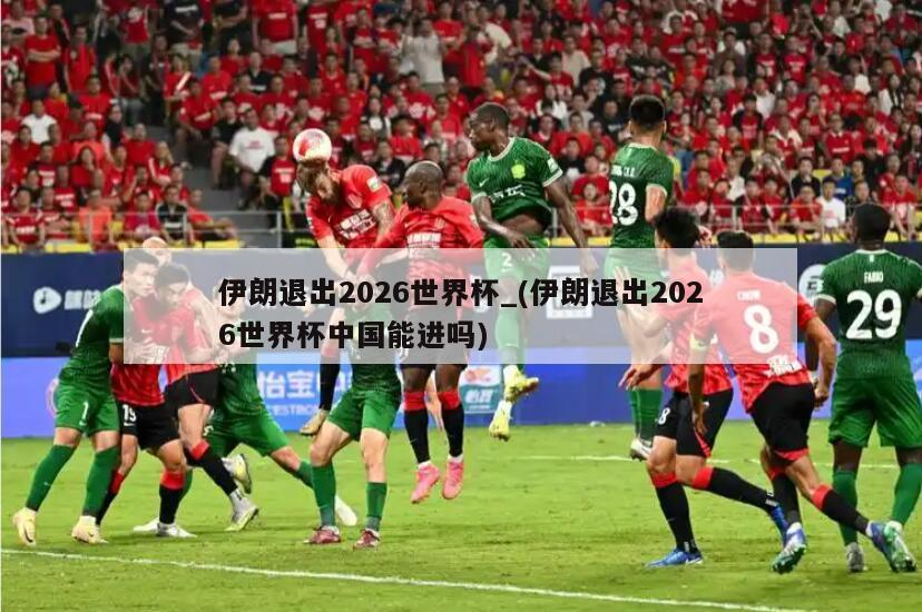 伊朗退出2026世界杯_(伊朗退出2026世界杯中国能进吗)